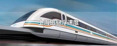 ​上海磁悬浮多少速度 上海磁悬浮列车 速度