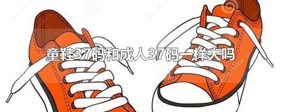 ​童鞋37码和成人37码一样大吗