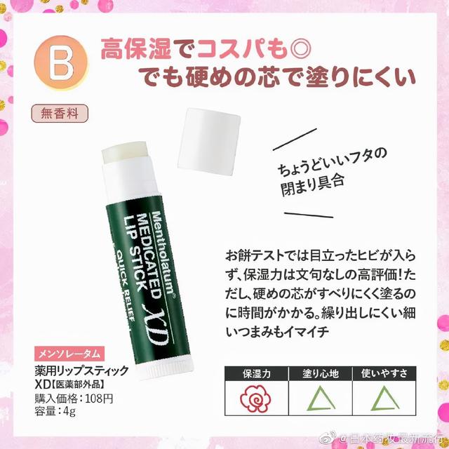 曼秀雷敦唇膏推荐测评(日本毒舌杂志LDK测评曼秀雷敦润唇膏)(6)