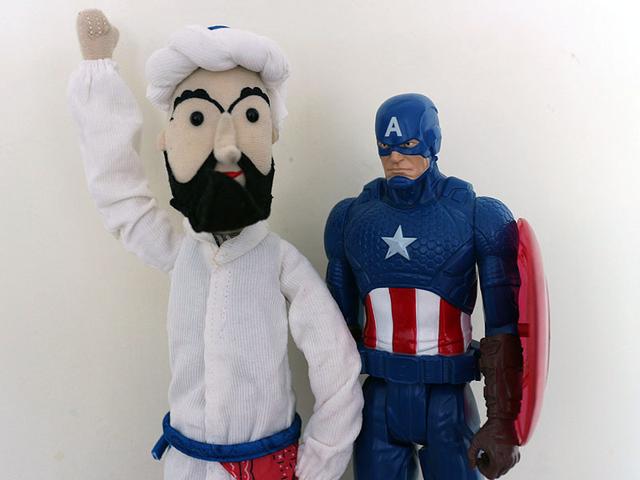 篮球队玩偶(当美队遇见他会怎样)(13)