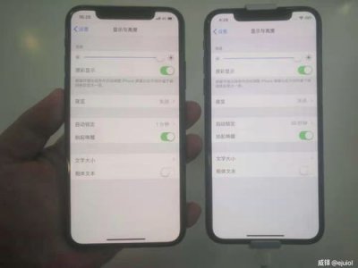 ​苹果x和11屏幕一样吗怎么设置(苹果X和苹果11的区别)