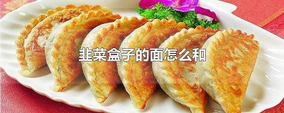 ​韭菜盒子的面怎么和好吃 韭菜盒子的面怎么和用什么水